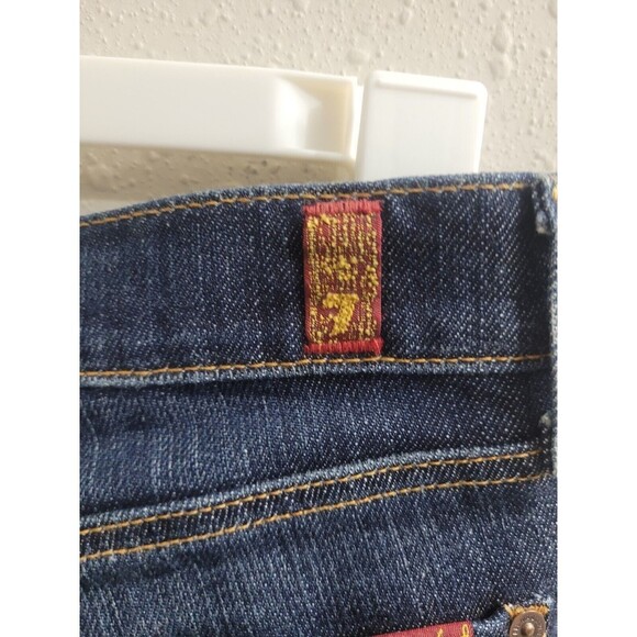 7 For All Mankind Bootcut Denim Blue Jeans Size 29 - Picture 9 of 14